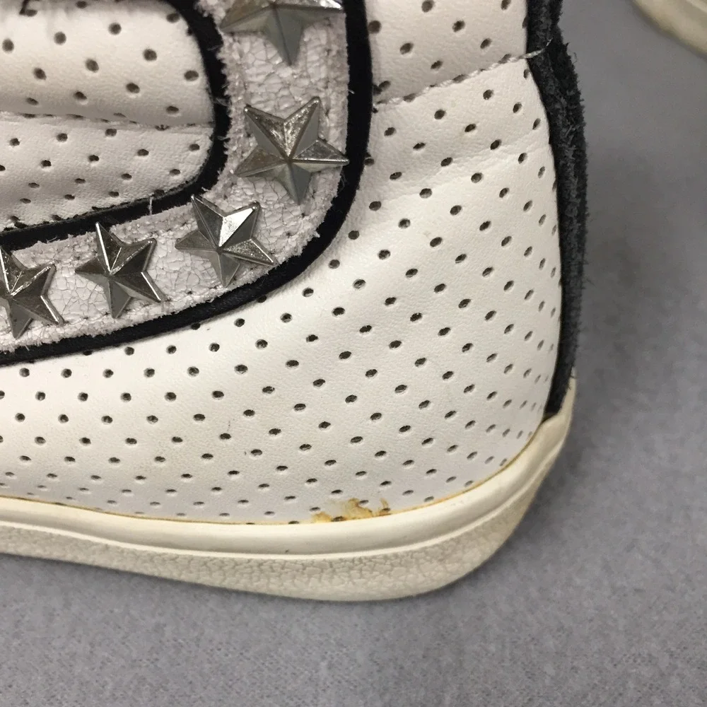 Vintage Havana‎ Gadol High-8 Star Studded High Top Sneakers White Grey Size 8